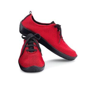 Arcopedico Red Knit Sneakers